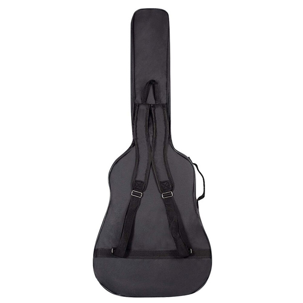 Oxford tela suave Interior impermeable bolsillos acolchado protector de guitarra bolsa espesar cremallera cubierta llevar de viaje de tamaño completo caso