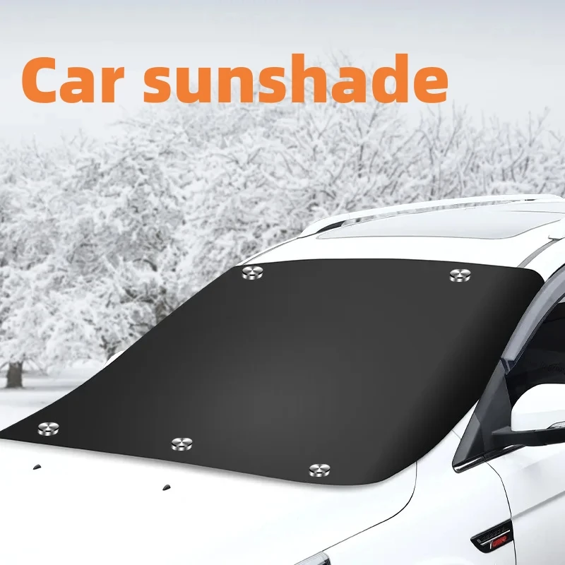 Auto Magnetische Schnee Schild Winter Frontscheibe Abdeckung Anti-frost Sonnenschutz Halbe Auto Abdeckung Isolierte sonnenschirm
