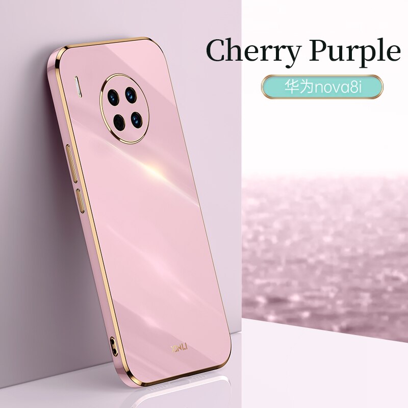Voor Huawei Honor X20 Case Cover Zacht Tpu Case Voor Huawei Honor X20 Anti-Val Anti-vingerafdruk Camera Bescherming: Paars