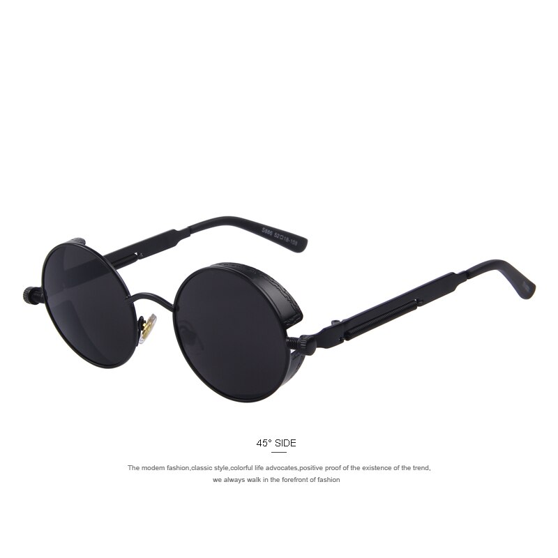 Merrys vintage dam steampunk solglasögon märke runda solglasögon oculos de sol  uv400
