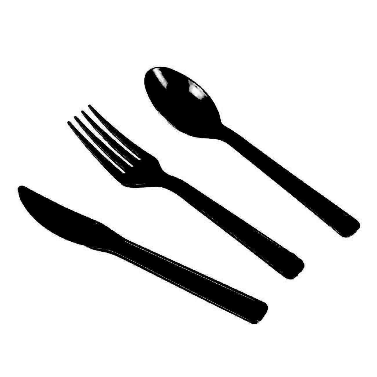 Juego de vajilla desechable para de Feliz Navidad, platos de papel, taza, decoración para la mesa de Navidad para el hogar, decoraciones para de navidad: Knife 10pcs