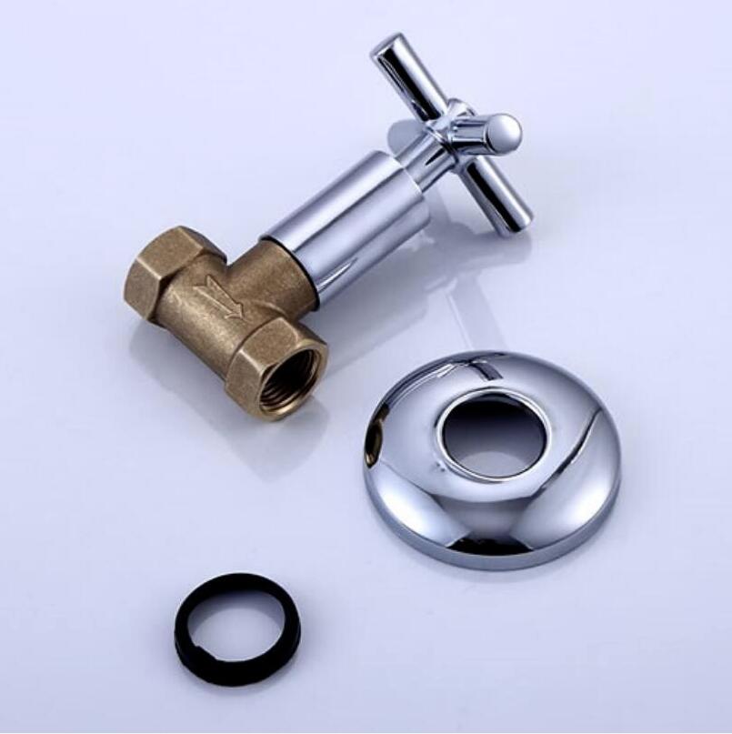 2 Styles G1/2*1/2 / G3/4*3/4 Tap Water Switch Valve Water Main Gate 4' Inner Wire Mouth Brass Dark Valve