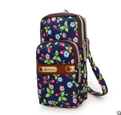 Multi-color Kleine Cross Body Portemonnee Voor Womens Schoudertas Meisjes Oxford Doek Mobiele Telefoon Tassen: D