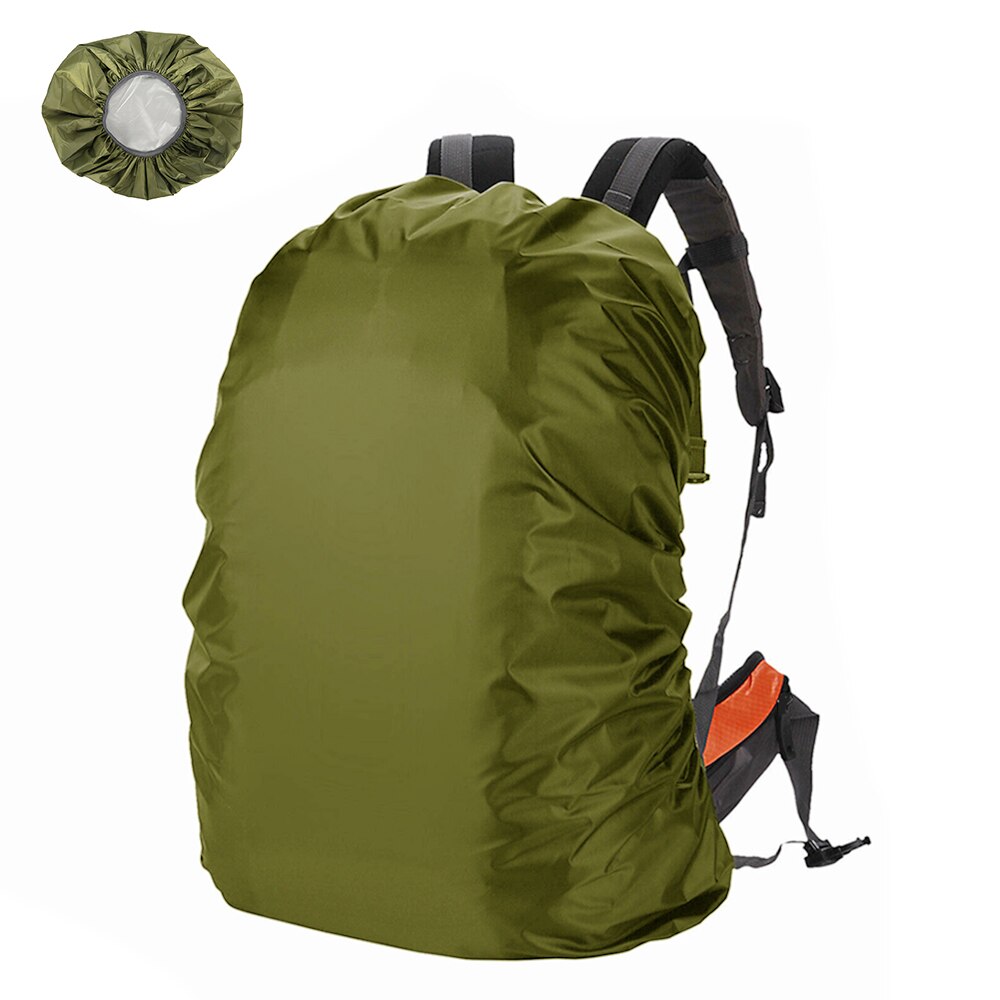 20l 30l 40l 50l 60l regntæpper rygsæk vandtæt taske støv regnbeklædning udendørs camping vandreture klatring dække regn til rygsæk: Grøn farve / L  55-65l