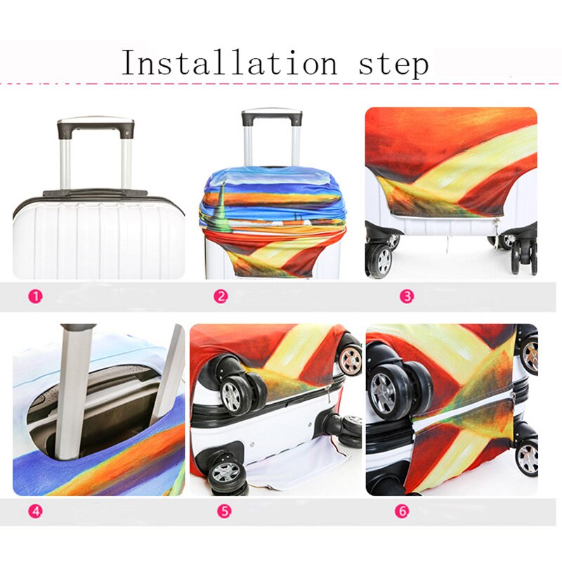 Bagaż podróżny pokrowiec ochronny elastyczność pokrowiec na wózek osłona przeciwpyłowa nadaje się do wózka 18-32 cali pokrowiec przeciwkurzowy na walizkę