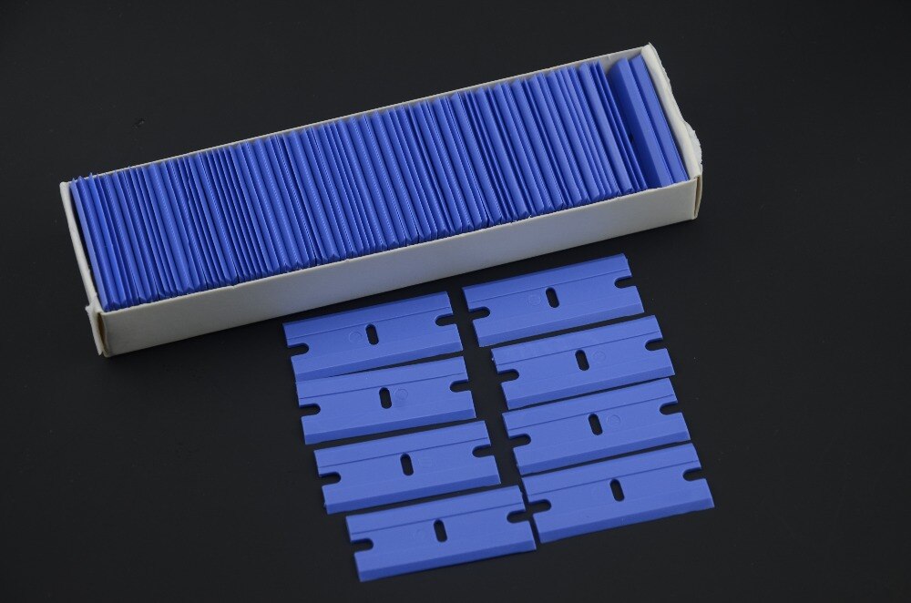 10 STKS MAIJIEKE Bew Blauw Plastic Scheermesje voor Telefoon Lcd-scherm Lijm Remover Schraper Cleaning Handgereedschap