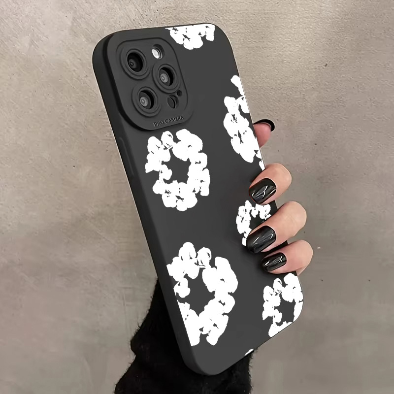 Luxury D-Denim T-Tears Phone Case for IPhone 16e 16 15 14 13 12 11 Mini Pro Max X XR XSMax 8 7 6 6S Plus Soft Silicone Cover