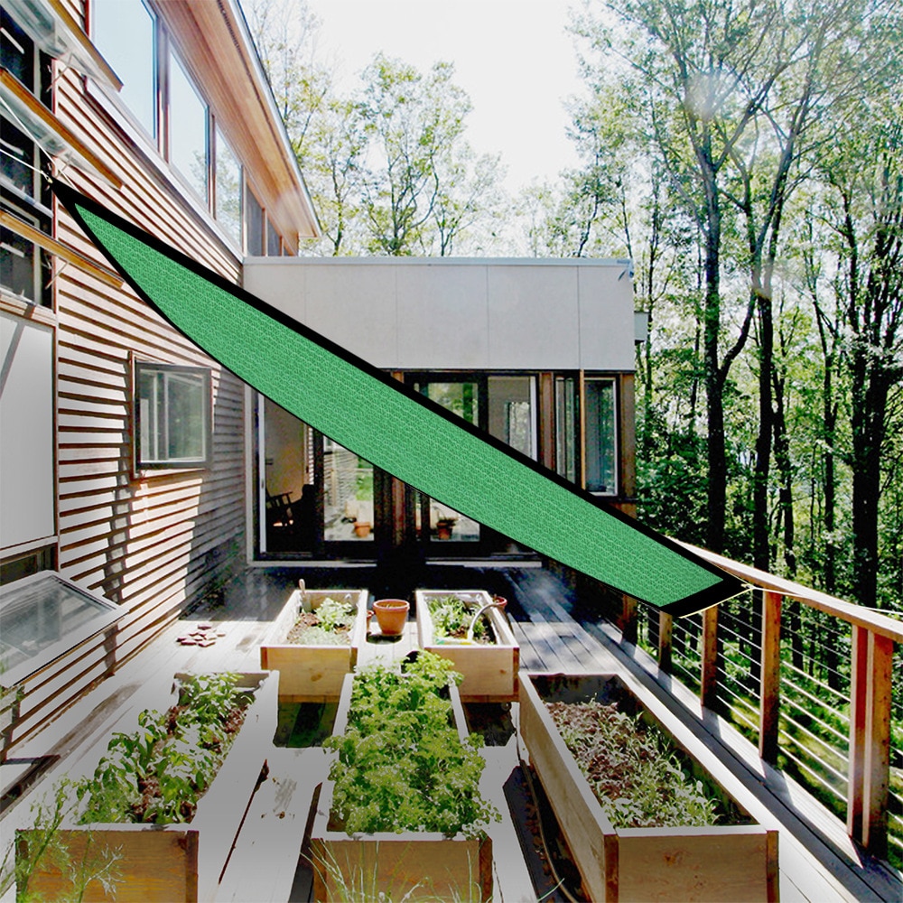 Green Sunshade Net Thickened Pool Car Awning Terrace Canopi Outdoor Shading Net Shade Net Sun Shade Cloth Sunscreen Net