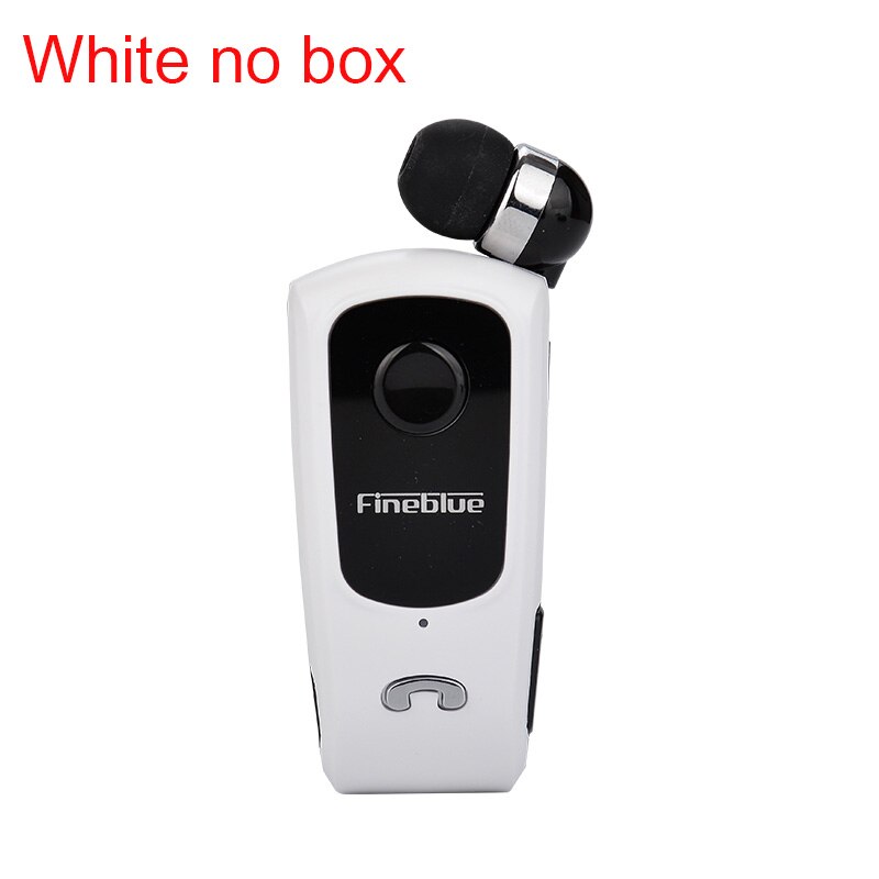 FineBlue F920 Retrattile Auricolari Bluetooth Senza Fili Auricolare Stereo Per Cuffie Microfono Clip di Chiamata di Telefono Portatile: White no box