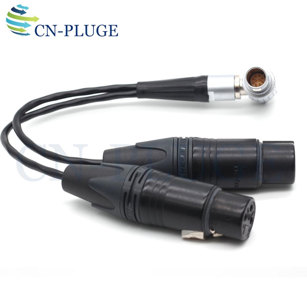 10 pin Stecker zu Dual 3 Pin XLR Breakout Audio Eingang Kabel für Atomos Shogun Monitor Recorder
