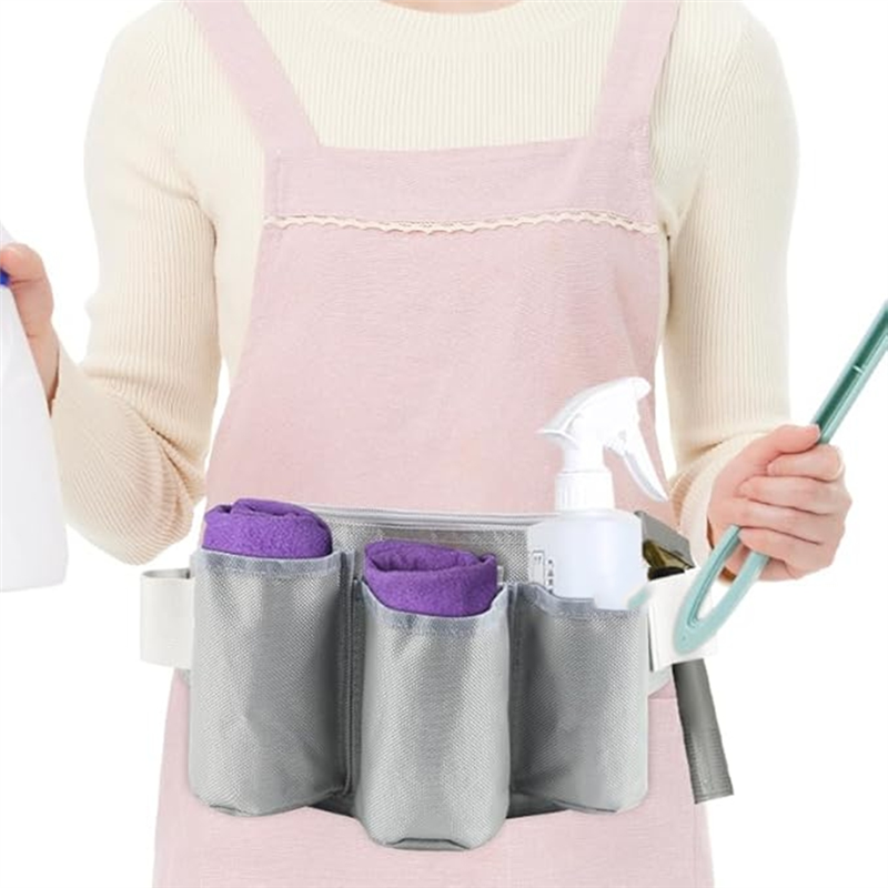 ABKW-sac de rangement pour outils de jardinage, nettoyeur Portable, sac de taille multifonctionnel pour outils de nettoyage avec ceinture réglable