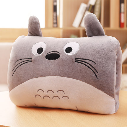 bonito para niños, juguetes de peluche de dibujos animados de invierno, calentador de manos, almohada suave de animales de dibujos animados, cojín cálido para sujetar las manos, 2025: Rojo