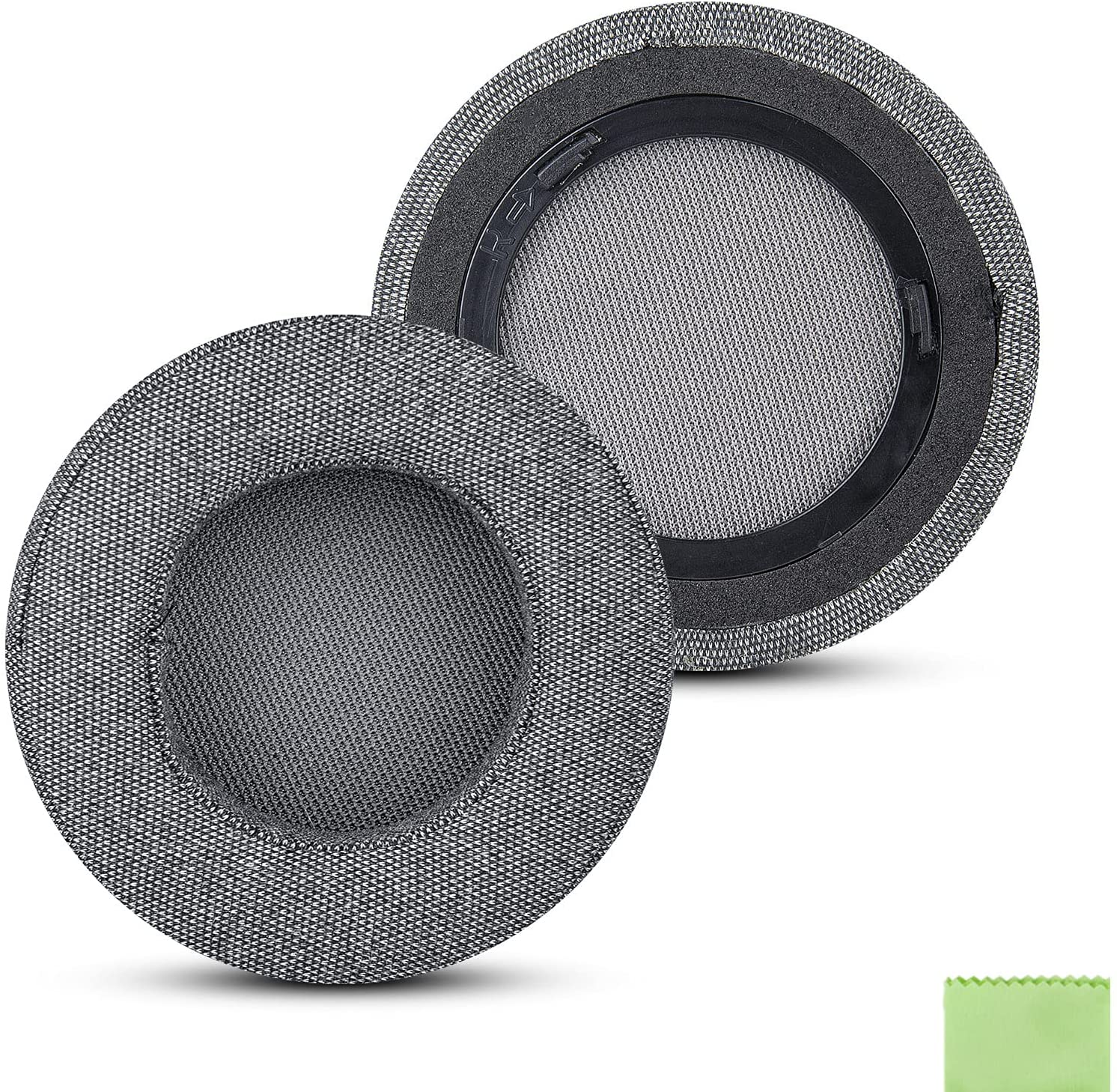 Geekria Comfort Linen Replacement Ear Pads for Corsair Virtuoso RGB Wireless SE Headphones Ear Cushions, Headset Earpads