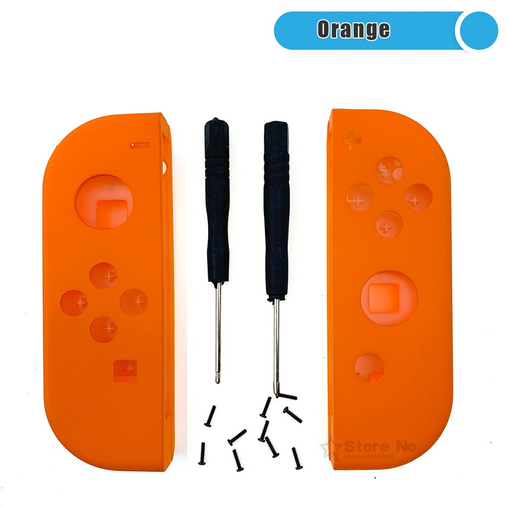 Carcasa de repuesto personalizada para mando de Nintendo Switch, carcasa para Joy-Con, NS, NX,: Orange