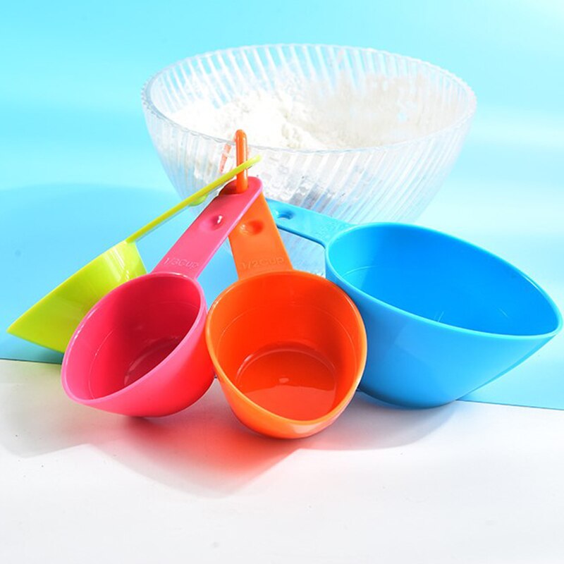 4/5Pcs Set Maatlepels Kleurrijke Plastic Maatregel Lepel Nuttig Suiker Lepel