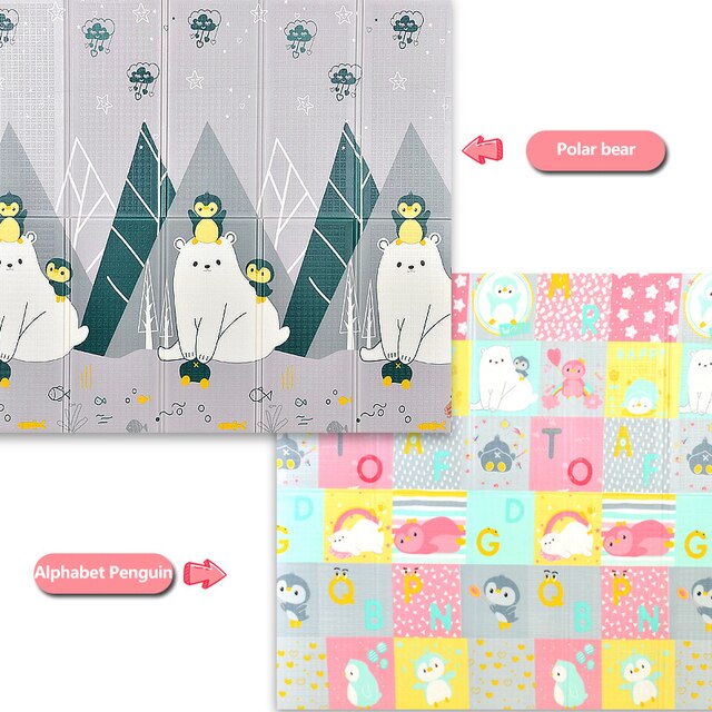 Orzbow – tapis de jeu pliant pour bébé, tapis épais pour activités de Surface, jouets éducatifs pour enfants à partir de 0: A32021 / 2M-1.8M