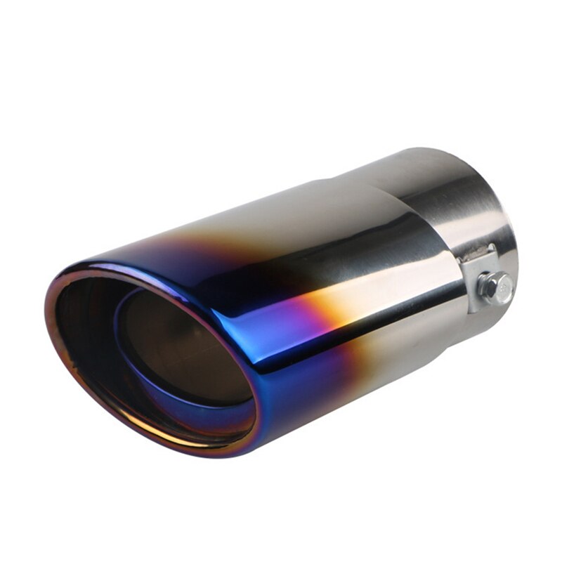 Automobile tail Dual Outlet Exhaust Tip Stainless Steel Slant Rolled Edge Auto Muffler modified Universal Car Exterior Supplies: a3