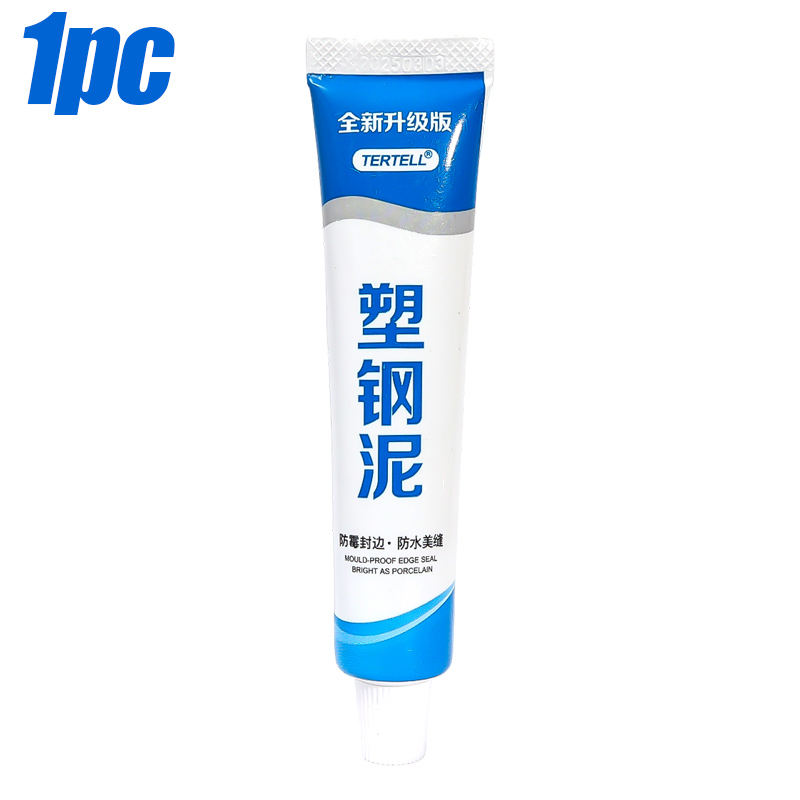 Multipurpose Sealant Plastic Steel Mud Clay Waterproof Glue Kitchen Bathroom Anti-mildew Household Caulking Sealants Adhesives: Beige