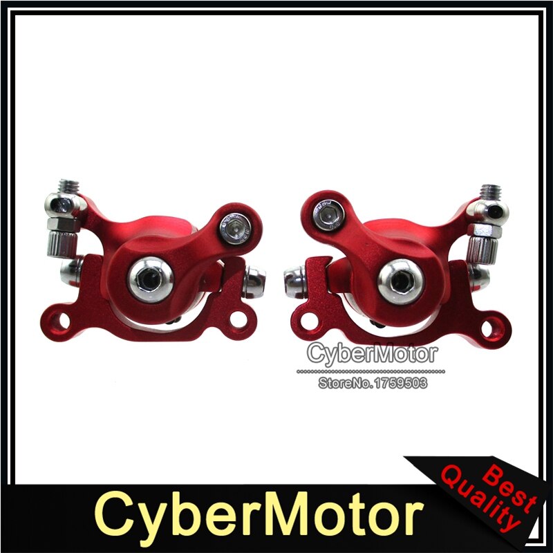Red Left & Right Side Brake Calipers For Electric Scooter E-Scooter