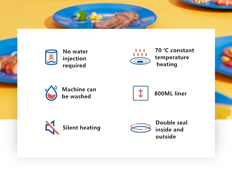 100-240V Electric Meals Lunch Heating Box Multi Electric Rice Cooker Portable Mini Multi Cooker For Travel Office Student