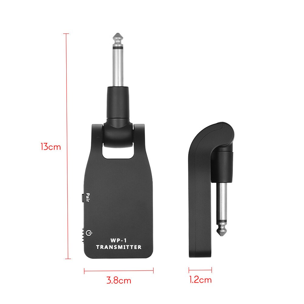 Muslady 2.4G Wireless Guitar System Transmitter &amp; Receiver Built-in Lithium Battery 30M Transmission Range for Guitar Bass