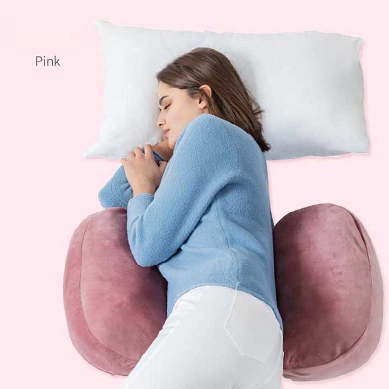 Multi-funktion werdende mütter Sleeper Bauch Kissen Samt Mutterschaft Warm Lenden Kissen Childing Bauch Pad: pink