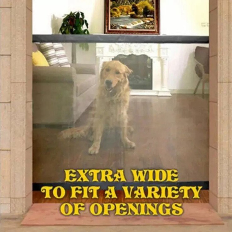 Magic Gate Dog Pet Fences Portable Folding Safe Guard Indoor and Outdoor Protection Safety Magic Gate For Dogs Cat Pet