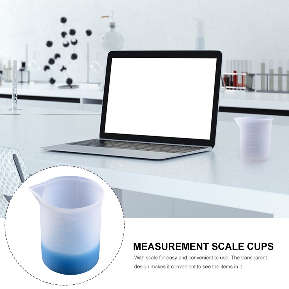 Crystal Epoxy Silicone Measuring Cup Scaled Silicone Cup Silicone Measuring Cups