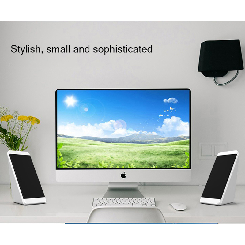 USB Wired Computer Speakers 2 Pieces PC Elevation Angle Horns For Laptop Desktop Phone Audio Speaker Multimedia Loudspeaker