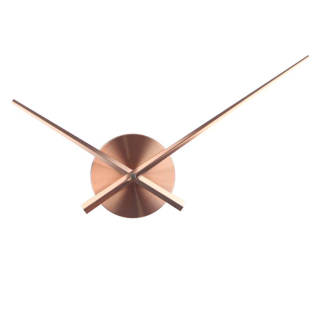 Mecanismo de agujas de reloj grande de cuarzo, manecillas de hora de gran tamaño, accesorios para reloj de pared 3D, decoración moderna del hogar, 4 colores: T4651 Small Rose