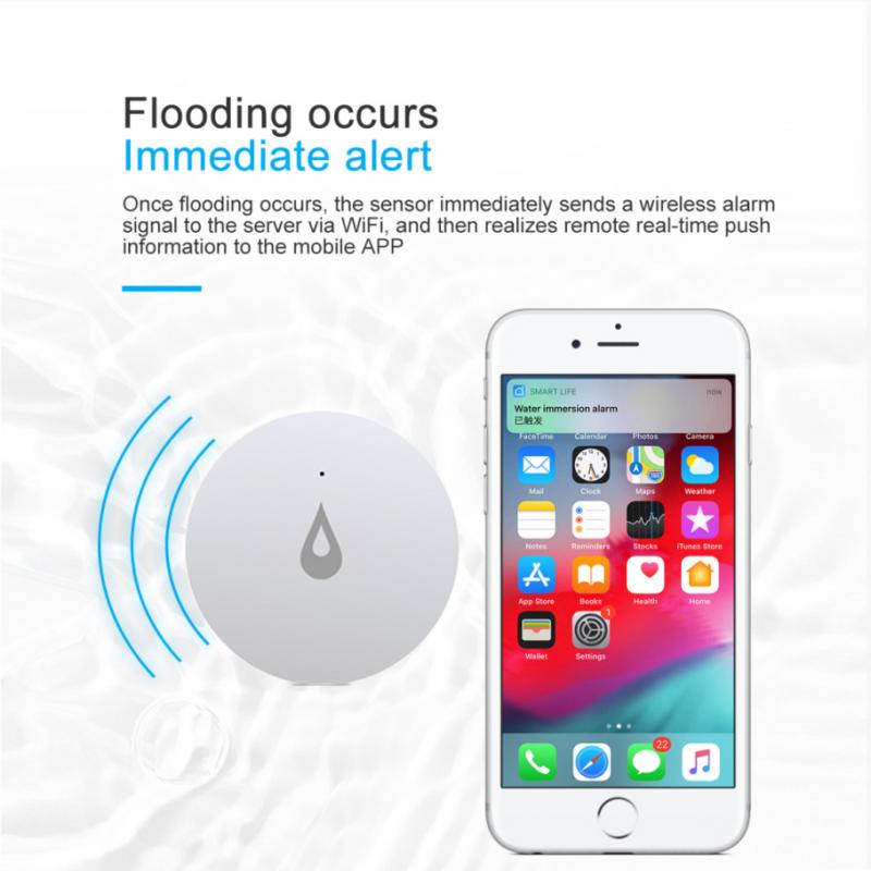 ZigBee TUYA Water Leak Detector Flood Sensor Water Tank Full Water Linkage Alarm Smart Life APP Remote Monitoring