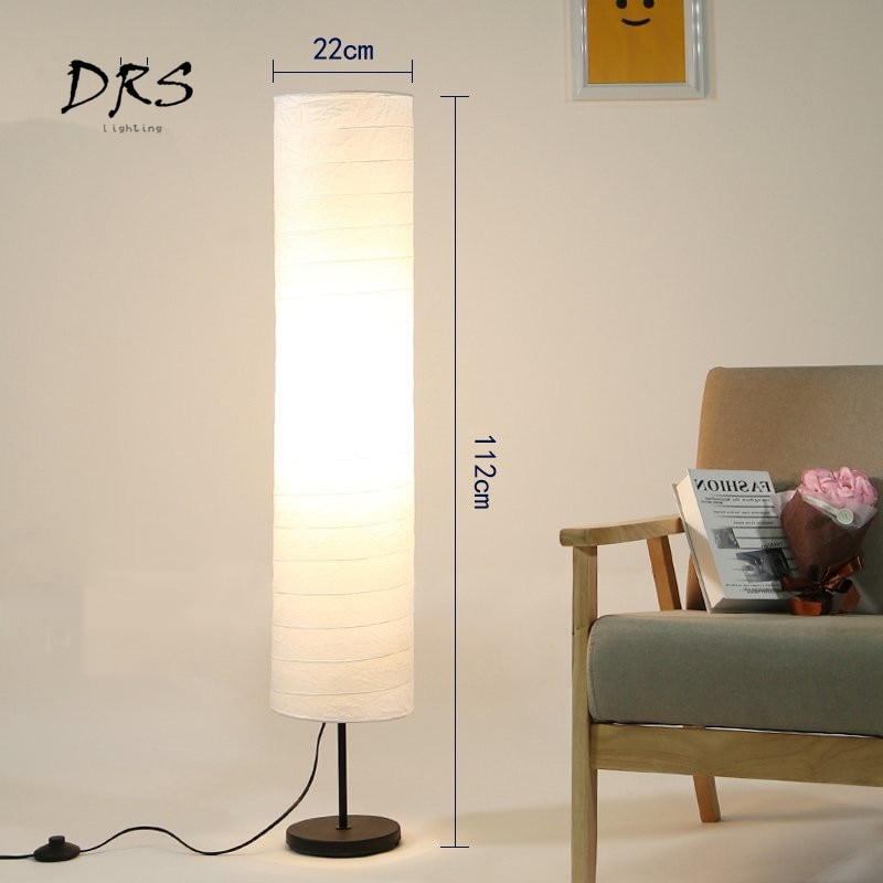 Nordic Moderne Led Floor Lamp Voor Woonkamer Slaapkamer Armatuur Binnenverlichting Decoratie Papier Lampenkap Staande Lamp