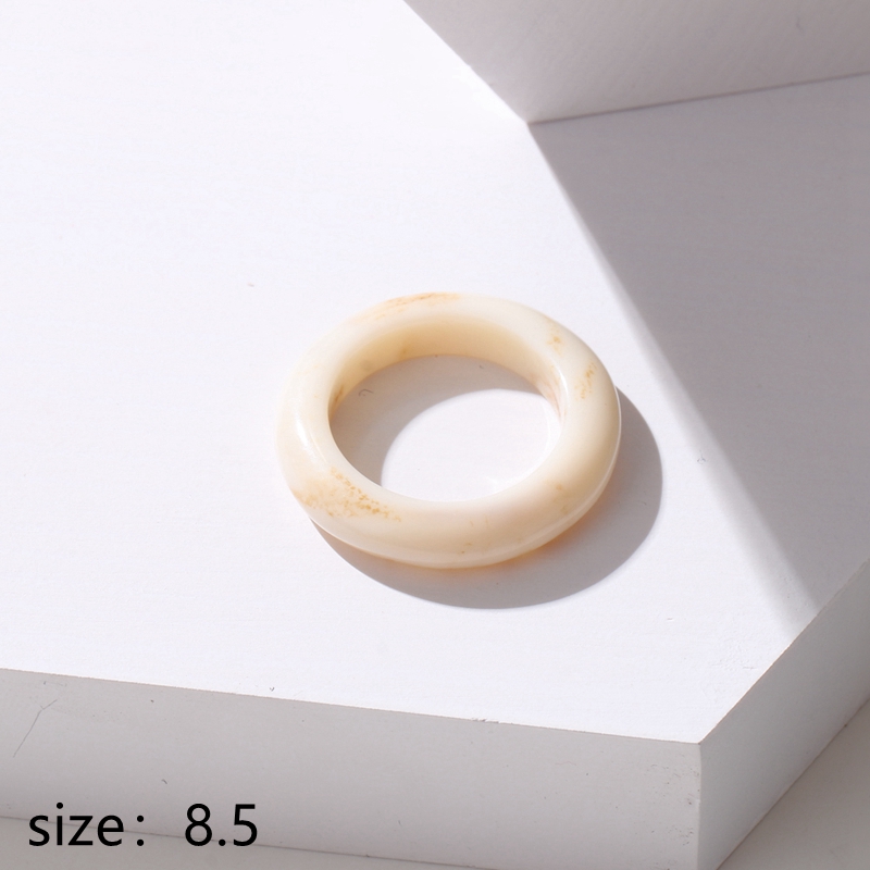 KUSS FRAU Neue Bunte Transparente Acryl Unregelmäßigen Marmor aufbringen Ring Harz Schildkröte Ringe für Frauen Mädchen Schmuck: Blau