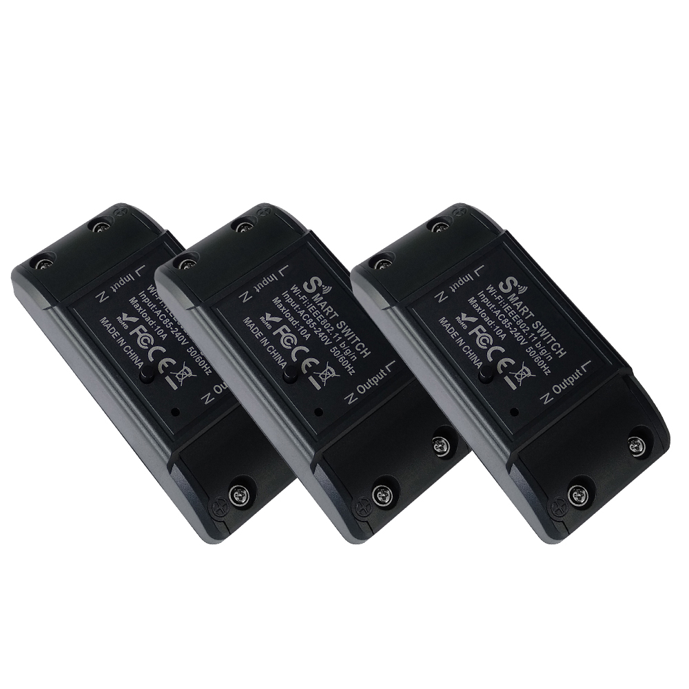 WGHINE CozyLife WiFi accorto interruttore modulo interruttore automatico 10A interruttori della luce temporizzati senza fili supporto Alexa Siri Google Alice: Grigio