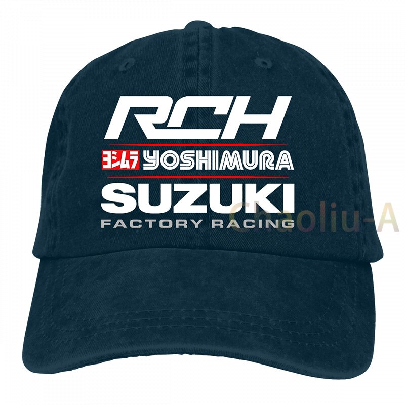 Suzuki Yoshimura Racer Japan Gsx Gsxr Rch Suzuki Baseball cap men women Trucker Hats adjustable cap: 2-Navy