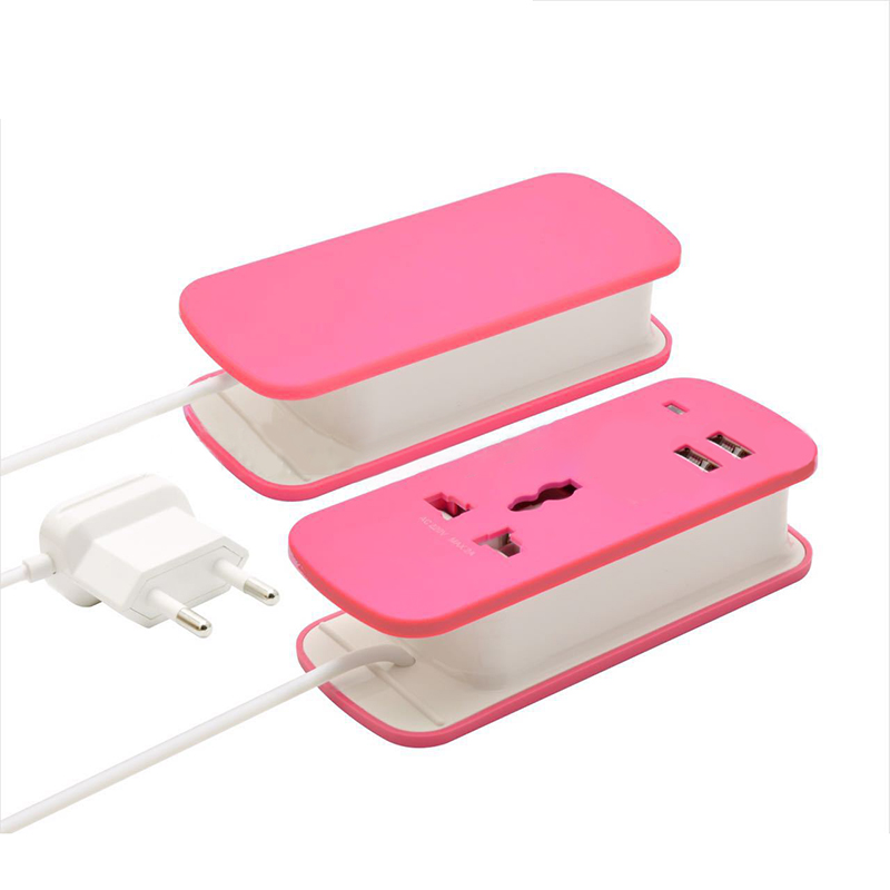 3 In 1 2 Poorten Ac Power Strip Travel Charger Usb Thuis Wall Charger Adapter Outlet Usb Slots Hub Desktop