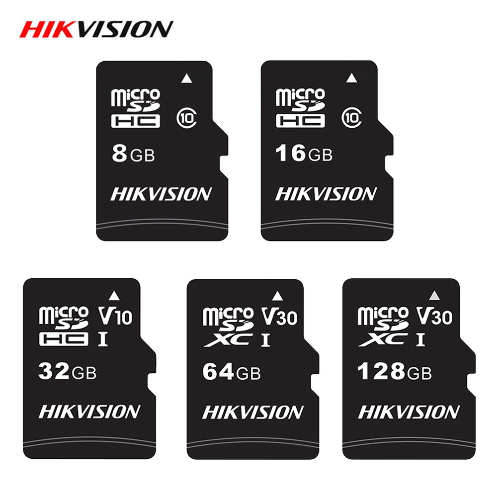 Hikvision Micro SD Card 32GB 64GB 128GB 16GB 8GB Memory Card Microsd Card Class 10 C10 Micro SD Card TF Card for Phone Tablet