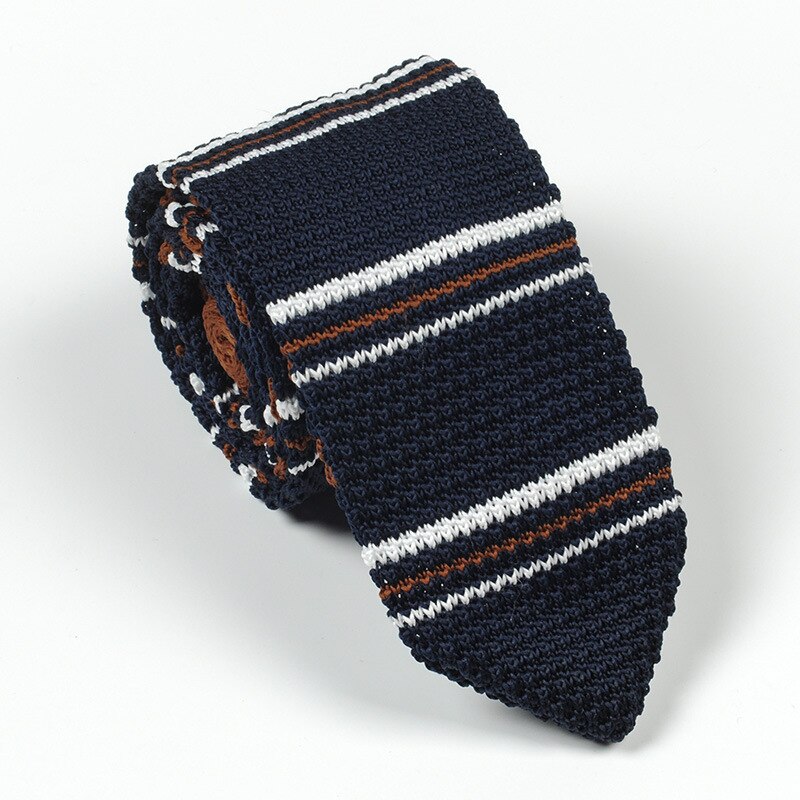 Cravate pour hommes 6-7cm à la | Cravate en laine décontracté, tricot sauvage, cravate pointue pour hommes, fête mariage marié, cravates quotidiennes, porter le cou: A2410