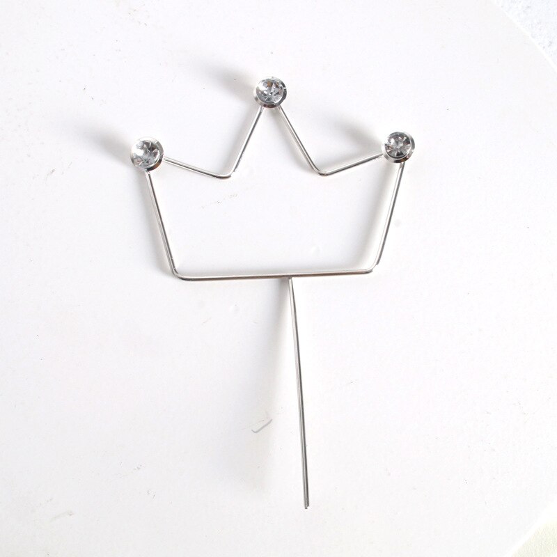 12 st rosa prinsesskrona cupcake toppers barn tårta topper festtillbehör grattis på födelsedagen bröllopsfest dekoration tillbehör