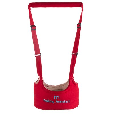 Baby Riem Keeper Baby Harnas Sling Leren Walking Harness Strap Zorg Zuigeling Aid Lopen Assistent Riem Baby Leash: red