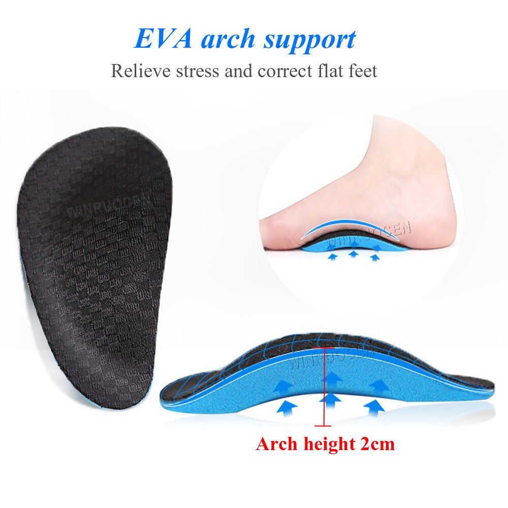 EVA Flat Feet Arch Support Orthopedic Insoles Pads For Shoes Men Women Foot Valgus Varus Sports Cushion Shoe Pad Foot Care