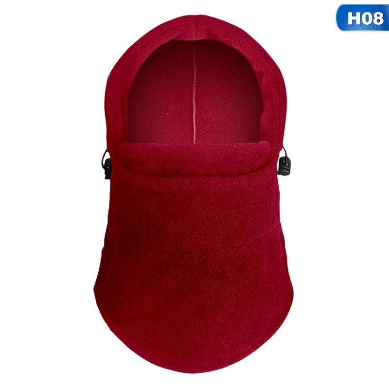 Winter winddichte wandelmutsen heren warme thermische fleece bivakmutsen gezichtsbedekkende mutsen ski fiets motor nekwarmer helm muts: H08