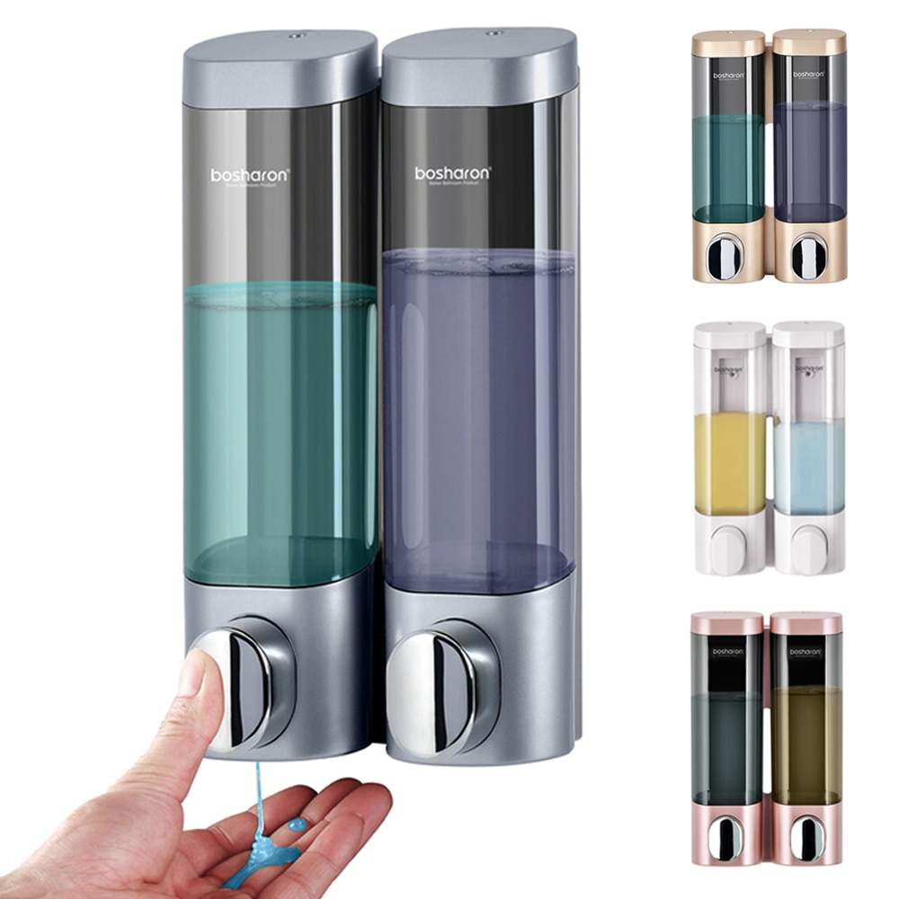 Einzigen Doppel verdreifachen 300ml Seife Spender Zauberstab-montieren Dusche Schlecht Shampoo Spender Flüssigkeit Seife Container Schlecht Zubehör