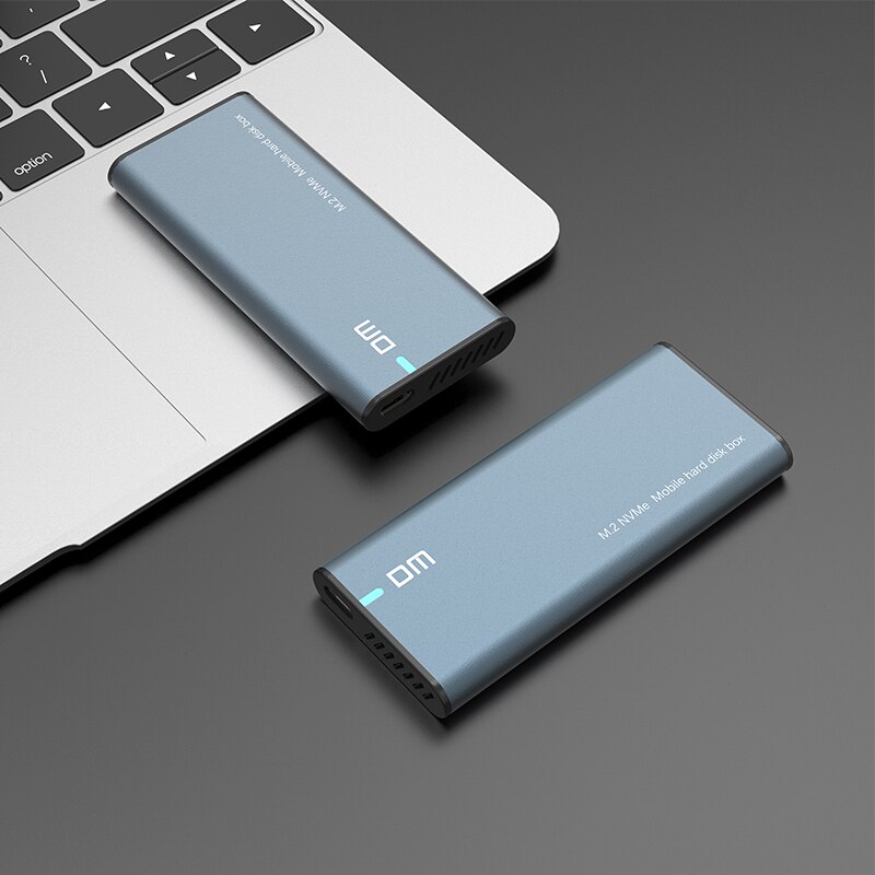 DM M.2 NVME SSD 10Gbps to USB 3.1 Gen2 Type-C Converter Adapter Enclosure Case Solid State Hard Disk Box HD980