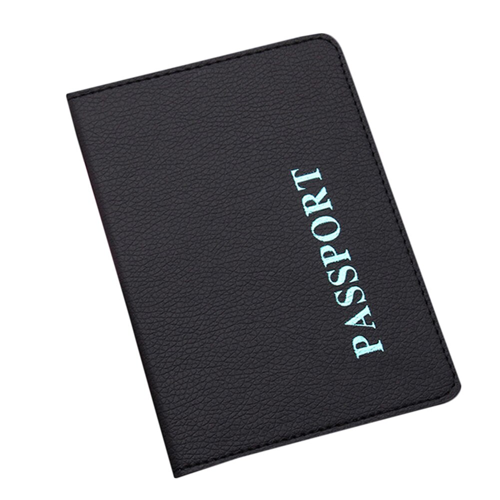 Water Proof Passport Holder ID Card Credit Card Holder 1PC Travel Passport Cover Multi Colors Passport Case Card Wallet: Black
