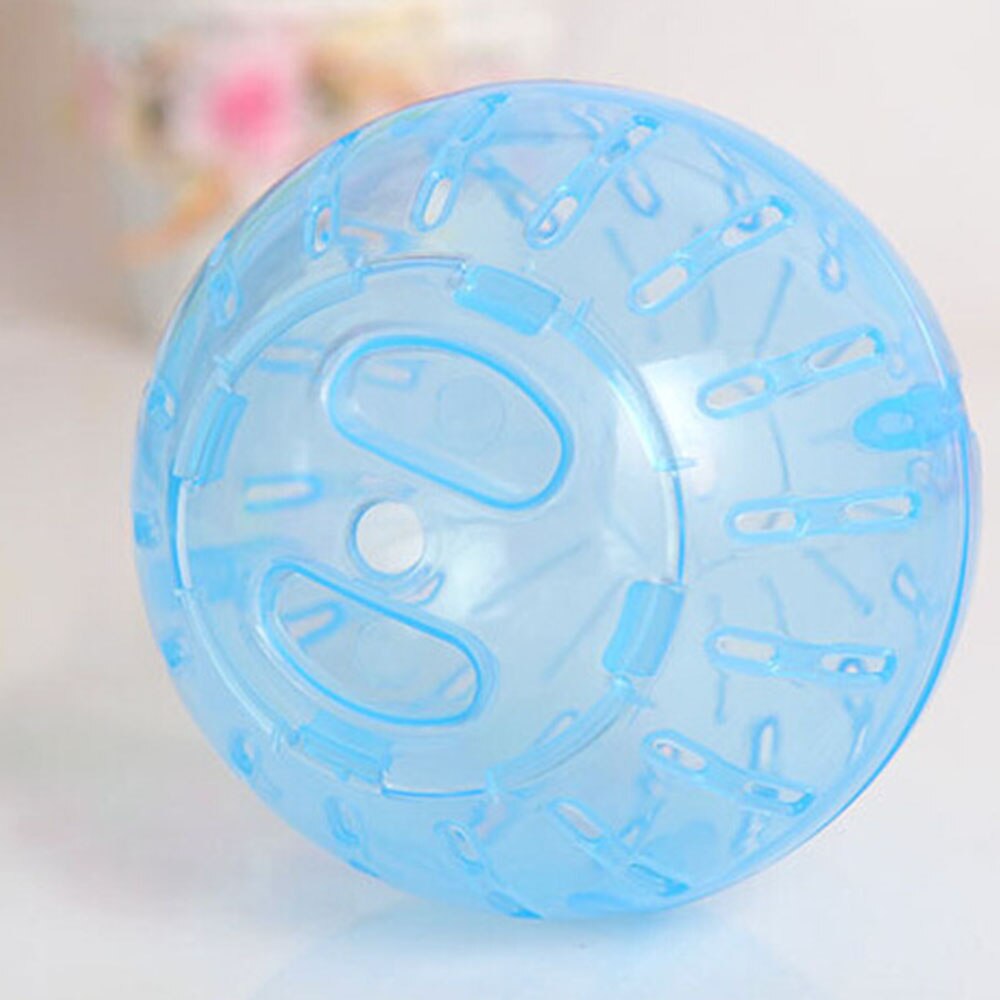 10CM Kunststoff draussen Sport Ball Gummi-Verpackung Grounder Ratte Kleine Haustier Nagetier Mäbenutzen Joggen Ball Spielzeug Hamster Rennmaus Ratte ÜSpund Bälle spielen Spielzeug: Blau
