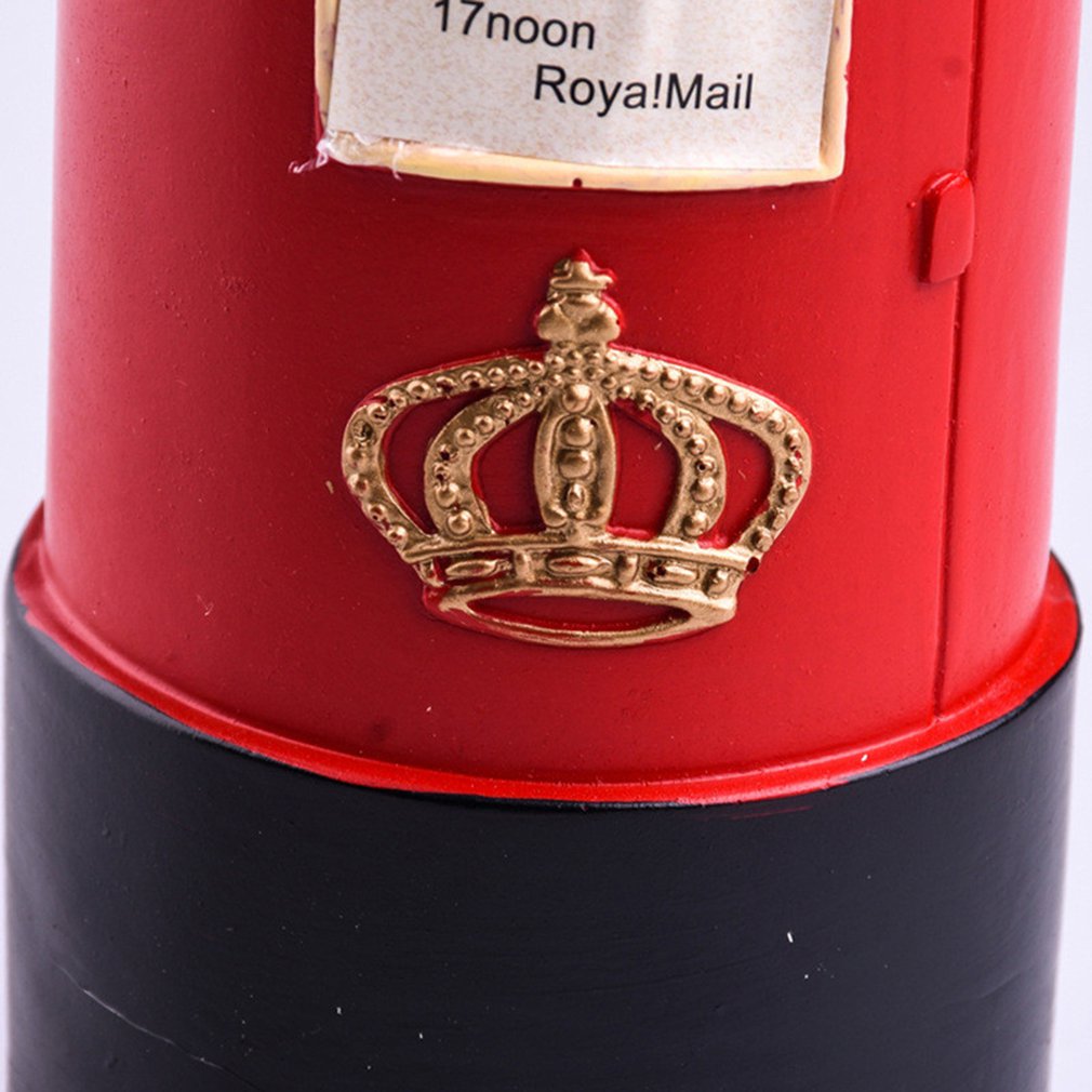 Postbox Piggy Bank Home Ornament Resin Crafts Home Living Room TV Cabinet Decoration Accessories