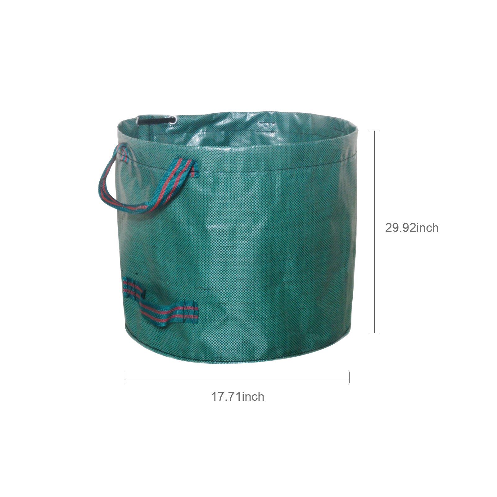 Sac de jardin réutilisable 60L/120L/300L, sac à feuilles, poubelle pliable de jardin, collecte des déchets, conteneur de stockage, bacs: 120L
