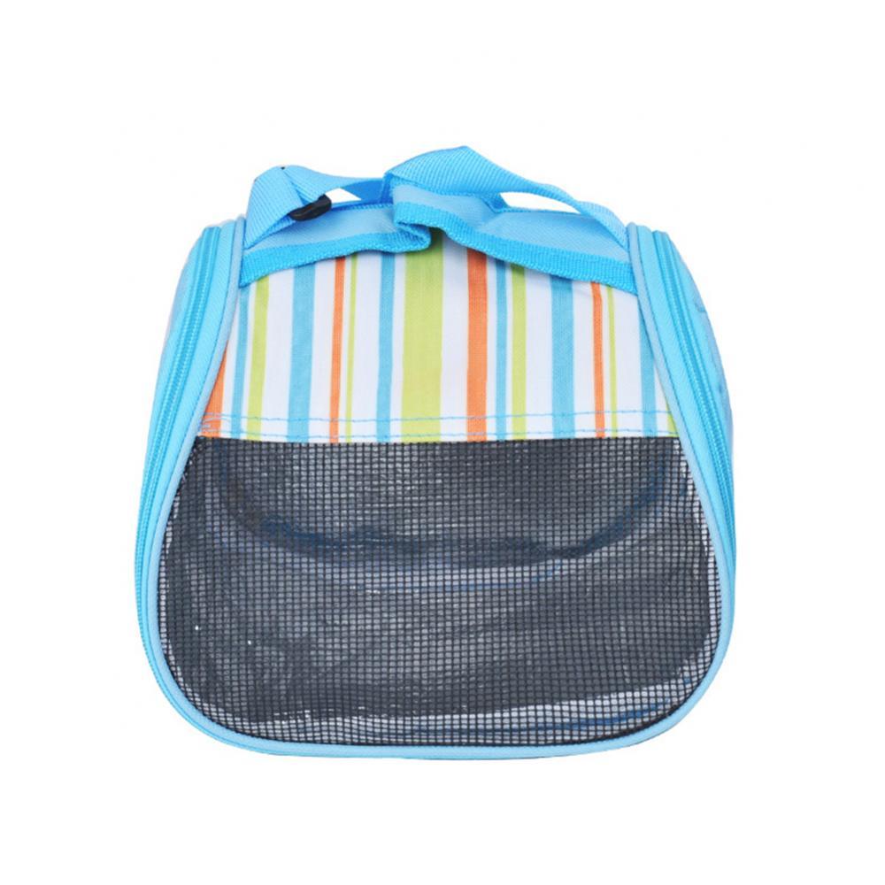 Sac de Hamster Portable respirant petit hérisson petits animaux porteurs Hamster souris pochette de transport sac de couchage: LightBlue Semicircle