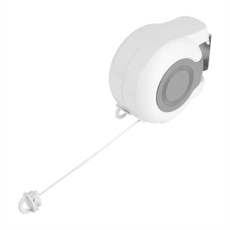 13m Wall-Mounted Clothes Line Retractable Double Clothes Drying Line Indoor Outdoor Washing Landry Tool